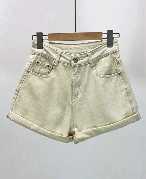 Shorts jeans feminino cintura alta - imagem 3