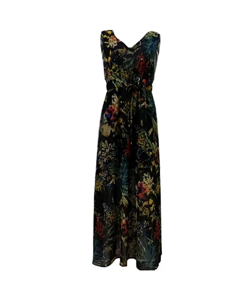 Vestido longo casual estampa tropical - imagem 7