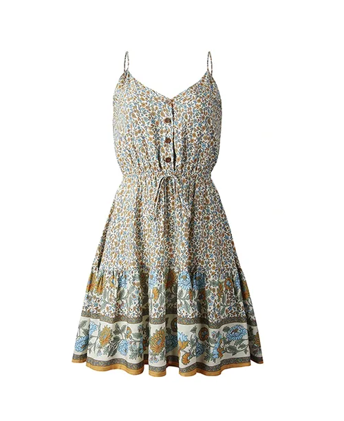 Vestido curto soltinho com estampa florida - imagem 4