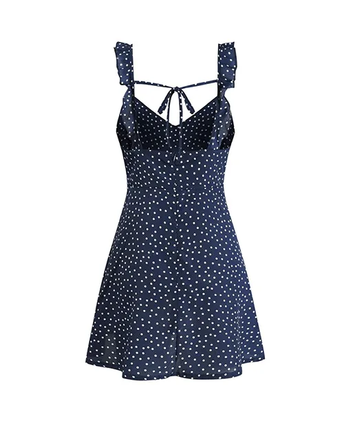 Vestido curto soltinho estampa de bolinha - imagem 5