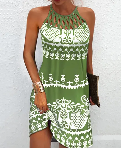 Vestido curto soltinho estampado - imagem 5