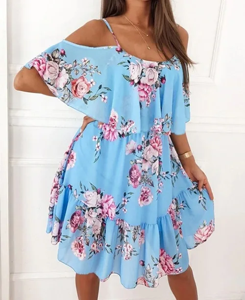 Vestido soltinho curto estampado - imagem 4
