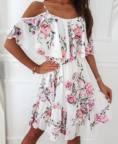 Vestido soltinho curto estampado - imagem 8