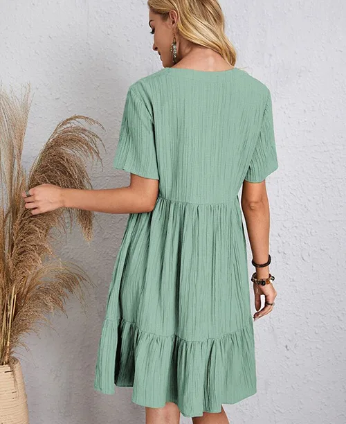Vestido soltinho de manga curta - imagem 22