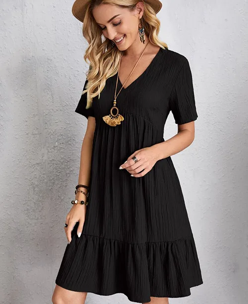 Vestido soltinho de manga curta - imagem 18