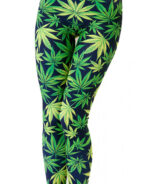 Legging com estampa Marijuana