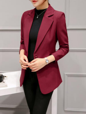 Blazer feminino slim fit acinturado colorido │ Chic Princess