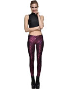 Legging estampa sereia metalizada