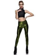 Legging estampa sereia metalizada