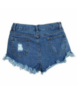 Shorts jeans feminino desfiado