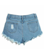 Shorts jeans feminino desfiado