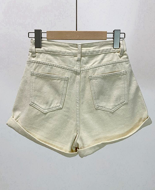 Shorts jeans feminino cintura alta