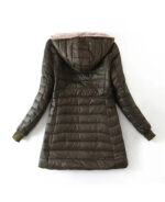 Casaco feminino puffer alongado