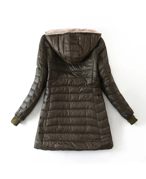 Casaco feminino puffer alongado