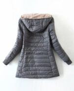 Casaco feminino puffer alongado